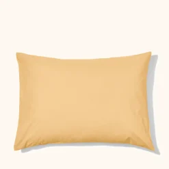 1700 COTEX Taies D'oreiller-Taie d'oreiller en percale de coton - Jaune Orge