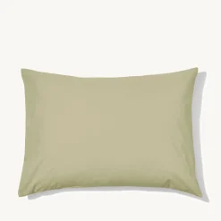 1700 COTEX Taies D'oreiller-Taie d'oreiller en percale de coton - Vert Sauge