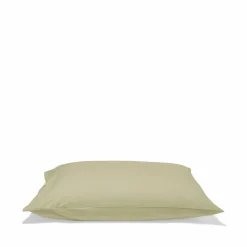 1700 COTEX Taies D'oreiller-Taie d'oreiller en percale de coton - Vert Sauge