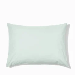 #N/A Taies D'oreiller-Taie d'oreiller en percale de coton - Bleu d'Eau