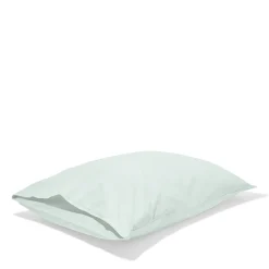 #N/A Taies D'oreiller-Taie d'oreiller en percale de coton - Bleu d'Eau