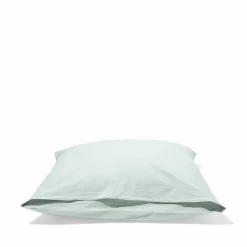 #N/A Taies D'oreiller-Taie d'oreiller en percale de coton - Bleu d'Eau