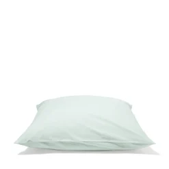 #N/A Taies D'oreiller-Taie d'oreiller en percale de coton - Bleu d'Eau