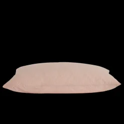 1700 COTEX Maison De Campagne|Taies D'oreiller-Taie d'oreiller en percale de coton - Rayures Rouge Ocre