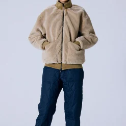 Femme Taion Manteaux-- Veste Military Reversible Down - Beige