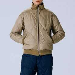 Femme Taion Manteaux-- Veste Military Reversible Down - Beige