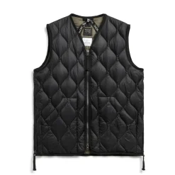 Homme TAION Vestes-- Veste Military Zip Down - Noir
