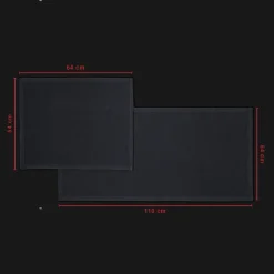 2934 SDE Accessoires De Salle De Bain|Tapis De Bain-Tapis de bain - Carbone