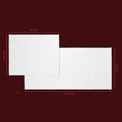 2934 SDE Accessoires De Salle De Bain|Salle De Bain : Esprit Japonais-Tapis de bain - Neige