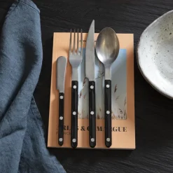 972 SABRE Couteaux À Beurre|Couteaux-Tartineur Bistrot - Noir