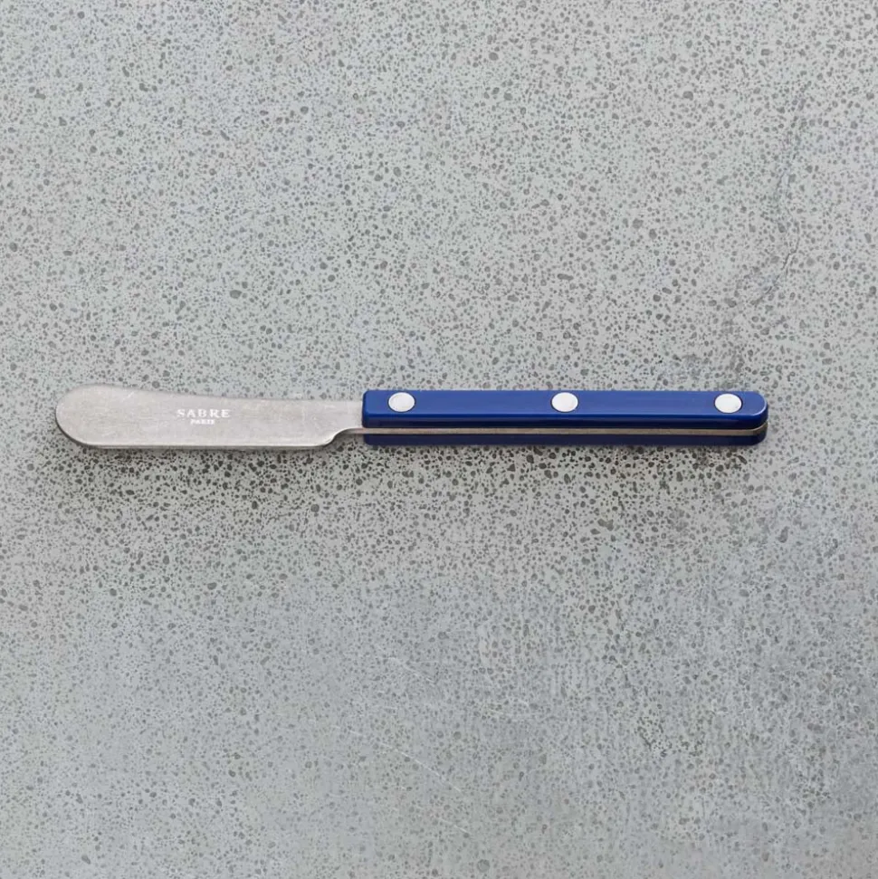 972 SABRE Couteaux-Tartineur Bistrot Vintage - Bleu Marine