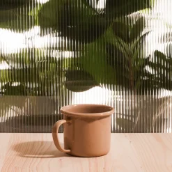 2161 ELIFLE ENAMELWARE Maison De Campagne|Tasses-Tasse anse creuse - Beige