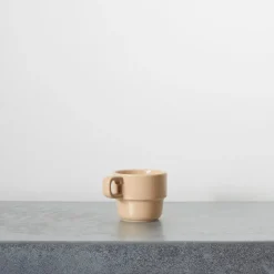 2031 MARUMITSU POTERIE Tasses-Tasse Causette - Beige