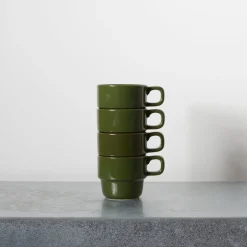 2031 MARUMITSU POTERIE L'esprit Merci|Tasses-Tasse Causette - Vert
