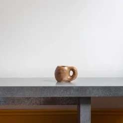 2026 TR CUITE L'esprit Merci|Tasses-Tasse façonnée à la main - Marron & Orange