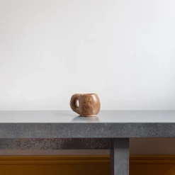 2026 TR CUITE L'esprit Merci|Tasses-Tasse façonnée à la main - Marron & Orange