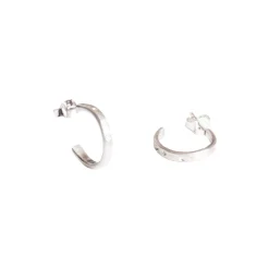 Femme Tassia Canellis Boucles D'oreilles-- Créoles Manat - Argent
