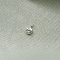 Femme TEN Colliers-- Pendentif Dipper Charm - Argent Pierre de lune