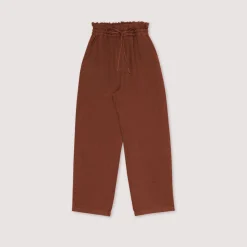 Femme The New Society Pantalons-- Pantalon Long Beach - Marron