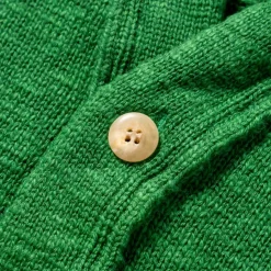 Homme THE REAL MCCOYS L'esprit Merci|Mailles-- Cardigan Summer - Vert