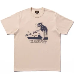 Homme THE REAL MCCOYS T-shirts-- T-shirt Militaire / The Blue Ghost - Ecru