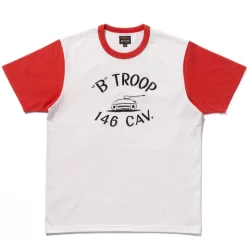 Homme THE REAL MCCOYS T-shirts-- T-shirt Militaire / B TROOP - Blanc