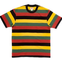 Homme THE REAL MCCOYS T-shirts-- T-shirt rayé Buco Stripe - Jaune