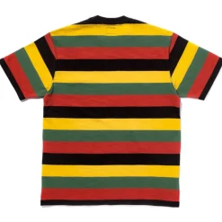 Homme THE REAL MCCOYS T-shirts-- T-shirt rayé Buco Stripe - Jaune