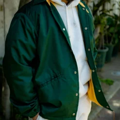 Homme THE REAL MCCOYS Vestes-- Veste Coach - Vert