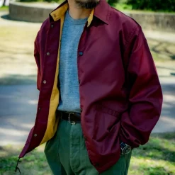 Homme THE REAL MCCOYS Vestes-- Veste Coach - Rouge