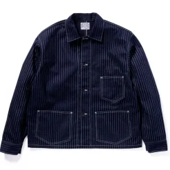 Homme THE REAL MCCOYS Vestes-- Veste Wabash Chore - Bleu