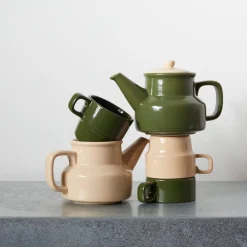 2031 MARUMITSU POTERIE Théières-Théière Causette - Vert