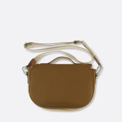 Femme THYRS Sacs À Main-- Besace Double Twill - Caramel