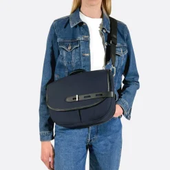 Femme THYRS Sacs À Main-- Besace Double Twill - Marine