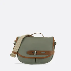 Femme THYRS Sacs À Main-- Besace Double Twill - Kaki