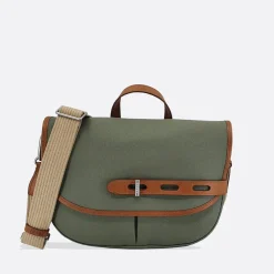 Femme THYRS Sacs À Main-- Besace Double Twill - Kaki