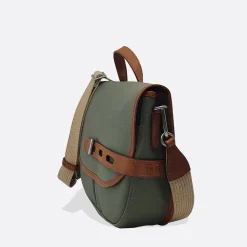 Femme THYRS Sacs À Main-- Besace Double Twill - Kaki