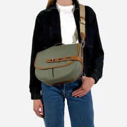 Femme THYRS Sacs À Main-- Besace Double Twill - Kaki