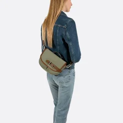 Femme THYRS Sacs À Main-- Besace Double Twill - Kaki