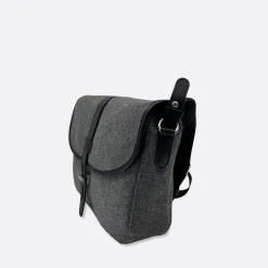 Femme THYRS Sacs À Main-- Besace Drap de Laine - Anthracite