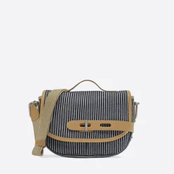 Femme THYRS Sacs À Main-- Besace Ecodenim - Marine