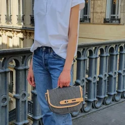 Femme THYRS Sacs À Main-- Besace Ecodenim - Marine