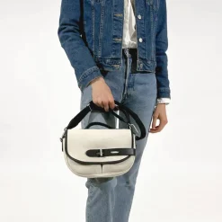 Femme THYRS Sacs À Main-- Besace Natte - Ecru