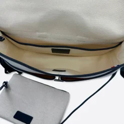 Femme THYRS Sacs À Main-- Besace Natte - Ecru