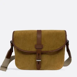 Femme THYRS L'esprit Merci|Sacs À Main-- Besace Velours - Caramel