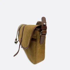 Femme THYRS L'esprit Merci|Sacs À Main-- Besace Velours - Caramel