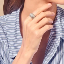 Femme TITYARAVY Bagues-- Bague Prema Argent - Topaze Blanche