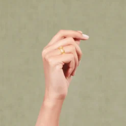 Femme TITYARAVY Bagues-- Bague Saï-7 - Topaze blanche