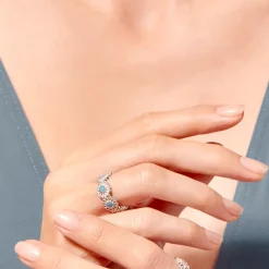 Femme TITYARAVY Bagues-- Bague Saï-7 - Turquoise Argent