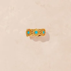 Femme TITYARAVY Bagues-- Bague Saï-7 - Turquoise